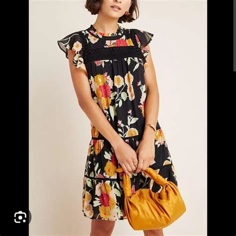 Anthropologie Dresses Nwt Daniel Rainn Tiered Floral Dress Poshmark