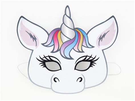 Maske Einhorn Zum Ausdrucken