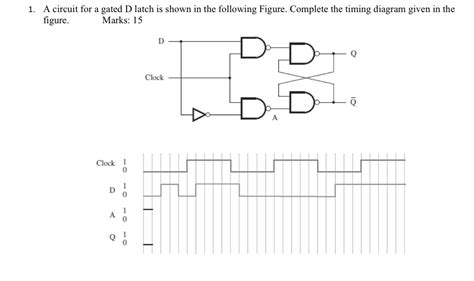 Solved A Circuit For A Gated D Latch Is Shown In The Chegg