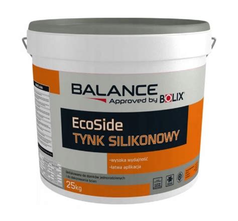 Tynk silikonowy Balance EcoSide biały 25kg Bolix 81520 Cena Opinie