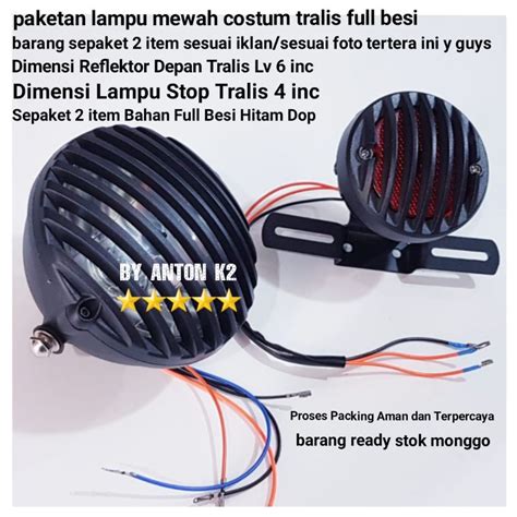 Jual Lampu Depan Motor Paketan Lampu Stop Motor Headlamp Reflektor