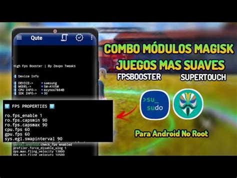 COMO INSTALAR MÓDULO MAGISK COMBO SUPERTOUCH FPSBOOSTER OPTIMIZE