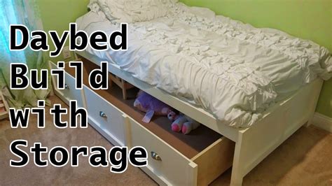 Daybed Build With Storage Youtube