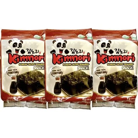 Kimnori Korean Crispy Seaweed Snack Teriyaki 4g X 3s Lazada PH