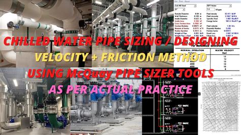 Chilled Water Pipe Sizing With Pipe Sizer Velocity Friction Method Ii