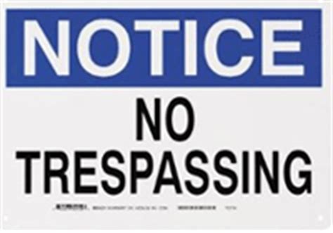 Printable No Trespassing Signs