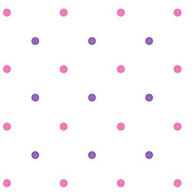 Pink And Purple Polka Dot Wallpaper