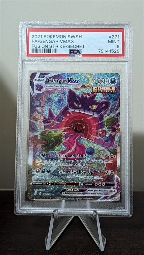 Mavin Psa Gengar Vmax Alt Art Fusion Strike Pokemon