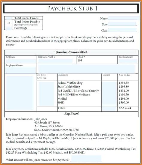 Check Stub Template Free - Template 1 : Resume Examples #v19xa3OY7E