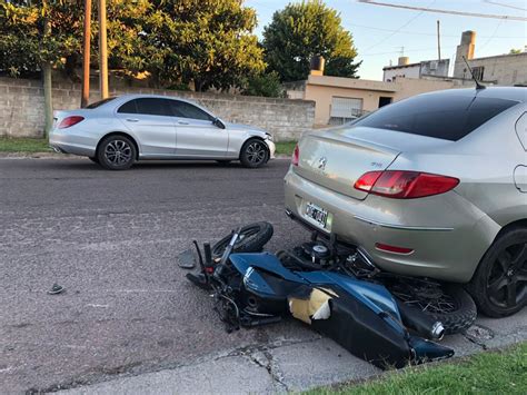 Un Herido Grave En Accidente Entre Moto Y Auto Canal Verte