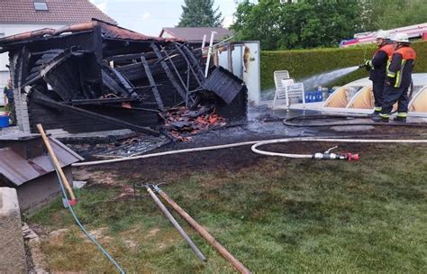 Wechselrichter explodiert Brand in Gartenhütte in Ampfing