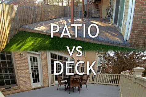 Deck Vs Patio For Town Homes Premium Lawn Landscape