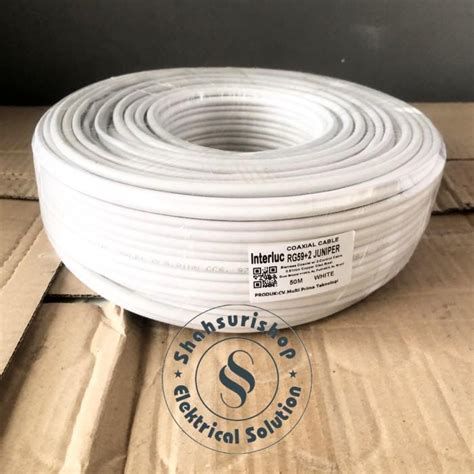 jual cctv cable kabel cctv edge interluc murah rg  rg  juniper