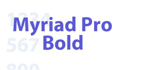 Myriad Pro Bold - Font Free [ Download Now ]