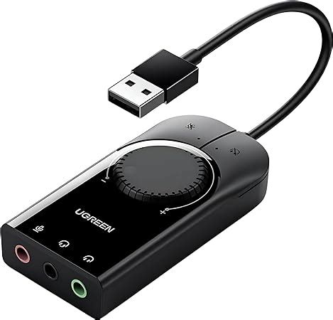 Ugreen Usb External Stereo Sound Adapter Usb A To Mm Ear Mic Volume