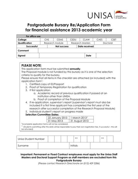 Credit Application Form Unisa Darrin Kenney S Templates