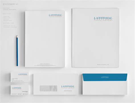 Serious Professional Landscape Stationery Design For Latitude Capital