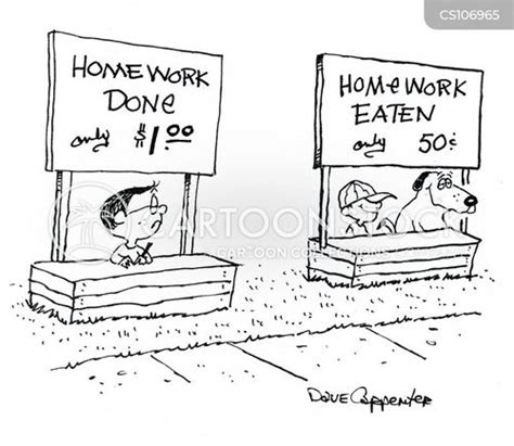 Homework Excuses Cartoons and Comics - funny pictures from CartoonStock