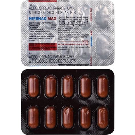 hifenac max tablet pain inflammation relief