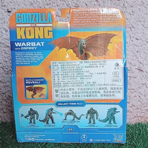 Godzilla Vs Kong Warbat With Osprey Original Playmates Hobbies And Toys Toys And Games On Carousell