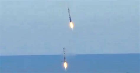 Cool footage shows two Falcon Heavy boosters coming home | Digital Trends