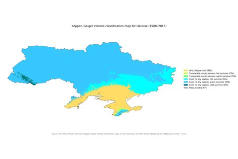 X Gallery Poster Koppen Climate Classification Map Of Ukraine