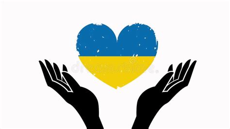 Heart With Ukrainian Flag Animation Stock Video Video Of Freedom