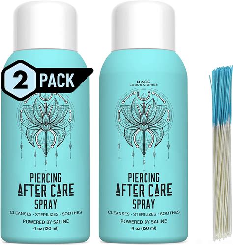 Amazon Base Labs Piercing Aftercare Spray Kit Nose Ear