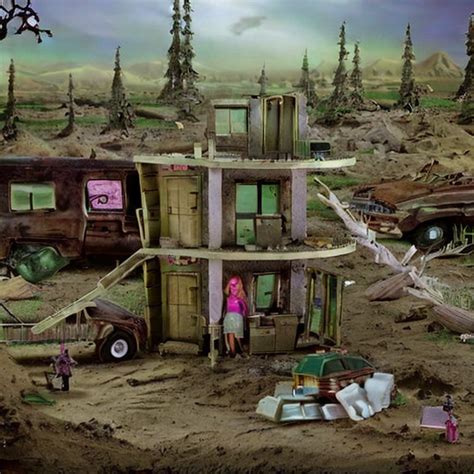 Stabilityai Stable Diffusion Post Apocalyptic Landscape Barbie