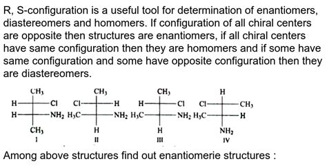 The Pair Of Structures Given Below Representa Enantiomers B Diaste