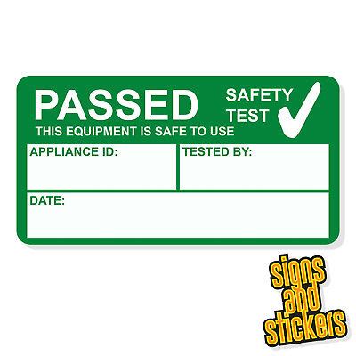 200 PAT Test Pass Stickers Label Passed Waterproof Not Cheap Paper