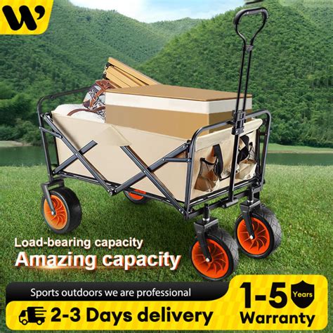 Outdoor Trolley Wagon Outdoor Utility Folding Trolleys Foldable Cart