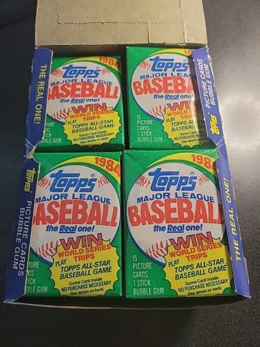 1984 TOPPS BASEBALL WAX PACK UNOPENED Possible Don Mattingly