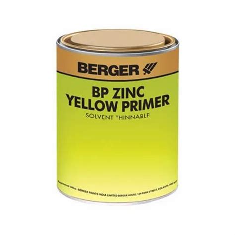 Berger Zinc Yellow Primer Paint at Rs 180/litre | Berger Primer 20 Litre in Ernakulam | ID ...