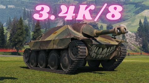 Jagdpanzer 38 T Hetzer 8 Kills 3 4K Damage World Of Tanks YouTube