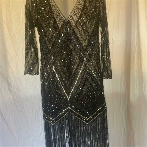 1920s Vintage Cocktail Retro Heavily Beaded Sequin Be Gem