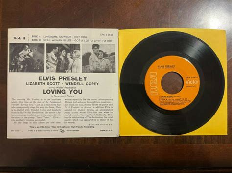 Elvis Presley Epa 1515 Vol 2 Loving You Orange Label