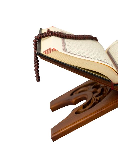 Holy Quran In Wooden Stand 20950253 Png