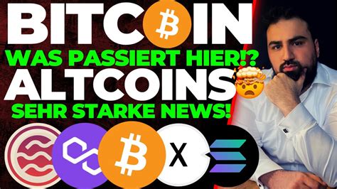 Bitcoin Was Passiert Hier Sol Sei Matic Xdc Altcoin News