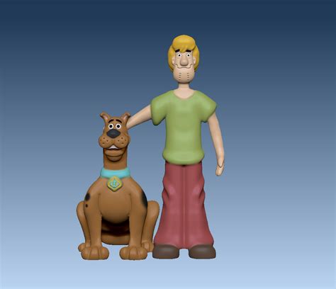 STL file shaggy and scooby doo the dog from Mystery Incorporated 🐕・3D ...