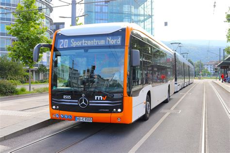 RNV Mercedes Benz ECitaro Wagen 8505 Am 23 06 24 In Heidelberg Hbf