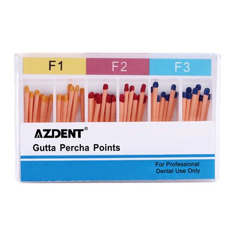 Dental Endodontic Obturation System Gutta Percha Points F1 F2 F3 AZDENT