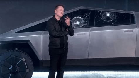 Watch The Tesla Cybertrucks Unbreakable Glass Uh Break