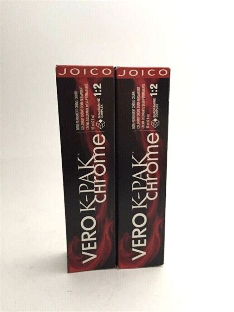 Joico Vero K Pak Chrome Demi Permanent Rm5 Burmese Ruby 2 Oz Pack Of 2 Ebay