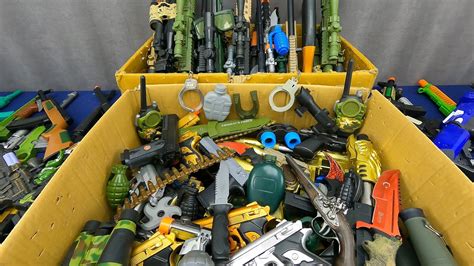 Two Giant Boxes Of Toy Guns And Rifles Toy Guns Sniper Rifles