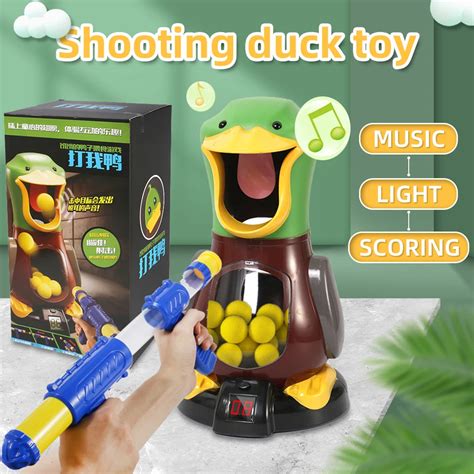 Novel Shooting Toys For Kids Hungry Shooting Duck Air Powered Gun Soft