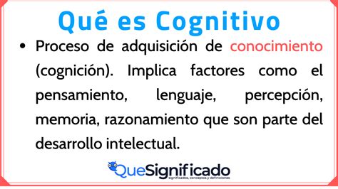 Enfoque Cognitivo En Psicología Principios Fundamentales