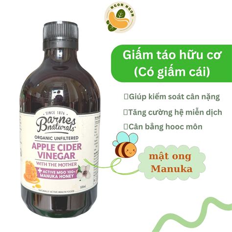 Barnes Naturals Organic Apple Cider Vinegar Manuka Honey With Female Vinegar And Honey Shopee