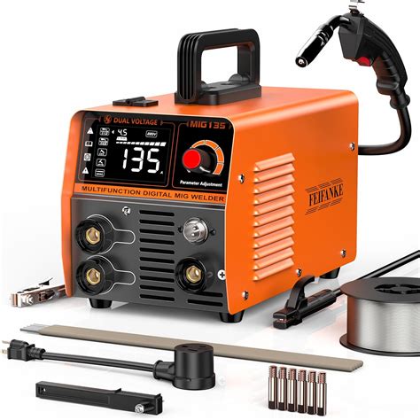 FEIFANKE 135A MIG Welder 110V 220V Dual Voltage Flux Core MIG ARC Lift