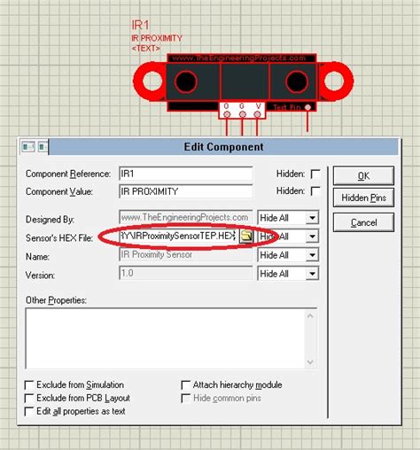 Ir Proximity Sensor Library For Proteus The Engineering Projects